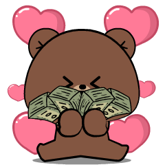 Cute Weird Bear 2 : Effect stickers