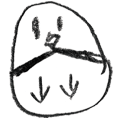 ただの鳥のスタンプ