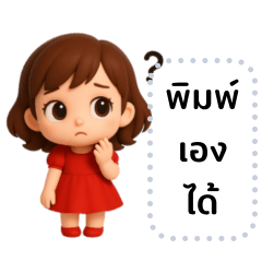 จีน่า : คิ้วท์เกิร์ล (เปลี่ยนข้อความได้)