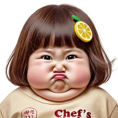 Chubby Girl Funny face155(No Text)