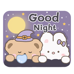 Bear & Rabbit in Halloween!