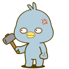 Fat Blue Bird : Effect stickers