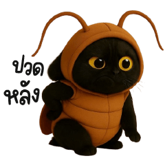 เจ้าเหมียวดำชุดเเมลงสาป