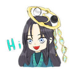 來自基因、杏桃、黑麥冬的問候貼圖