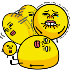 表情豊かなスタンプ（ネガティブ&煽り）