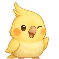 Cute Cockatiel Stickers Kawaii Parrot