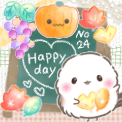 秋❤️ふわもちシマエナガNo24❤️ハロウィン
