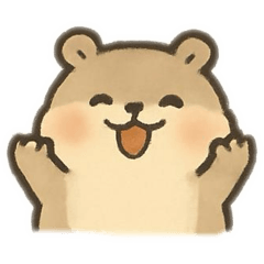 可爱的仓鼠贴纸