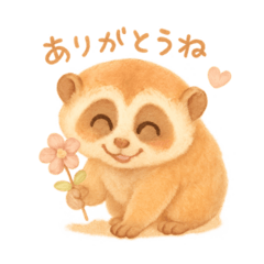 Fluffy Slow Loris Sticker