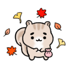 Mayufuto  Squirrel feeling autumn