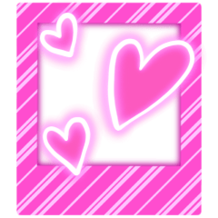 フレームスタンプ　写真フレームカラフル