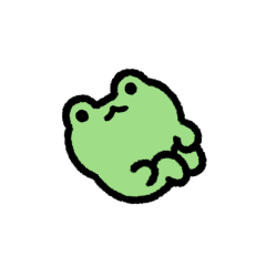 Very small frog move Sticker
