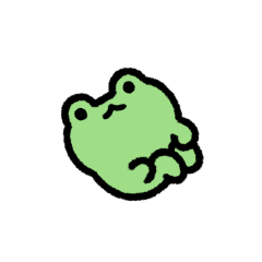Very small frog move Sticker