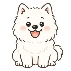 Fluffy Samoyed Dog 1