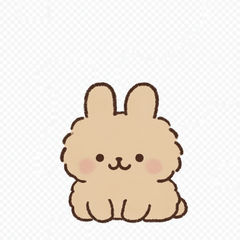 Fluffy Sick Leave Rabbit