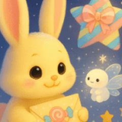 Heartwarming stamps of "Uris-san"