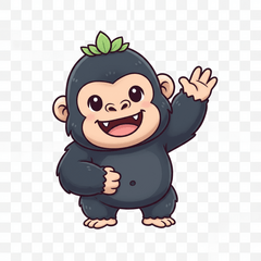Fluffy Gorilla's Daily Life