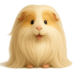 Long haired guinea pig