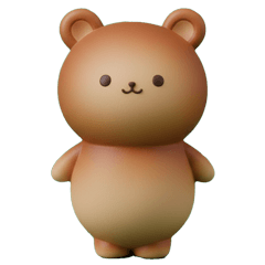simple bear figure Sticker