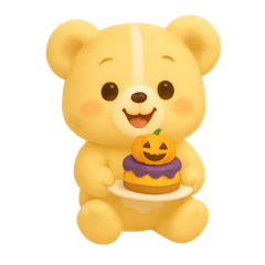 ほっこり秋のくまさんスタンプ【日常】