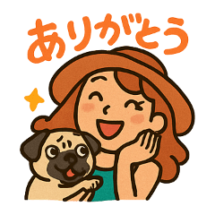 Pug and Friendship Everyday Stickers