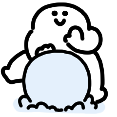 微笑男人的冬季動漫貼紙