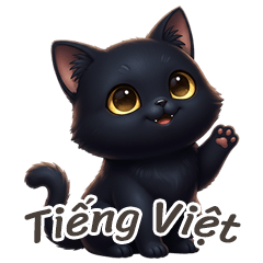 [Vietnamese] Black Cat Stickers 1