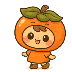 Cute Persimmon Character from Gojo