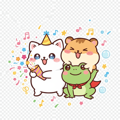 Cute Animal Stickers Funny Friends