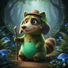 Forest fairy motif stamps