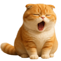 Orange Cat innocent eyes (No text)