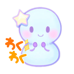 Cute snowman stamps yukidaruma