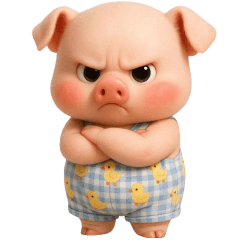 หมูน้อยกับชุดน่ารัก (No text)