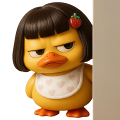 เป็ดหน้าตึงผมบ๊อบ (No text)