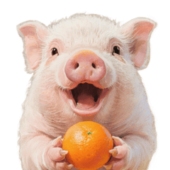 橘子與小豬豬