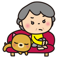 ばぁばとわんこ★理不尽とたたかうスタンプ