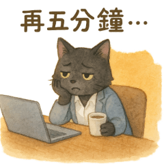 普通の街のサラリーマン黒猫