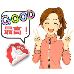 女友達スタンプ2