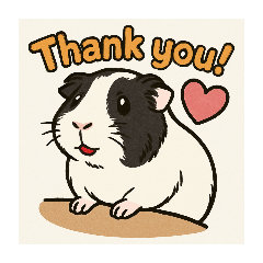 A daily-use guinea pig stamp