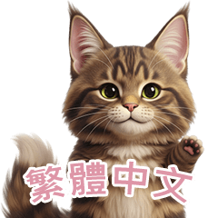【繁體字】 メインクーン スタンプ 2