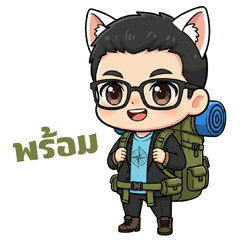 The little cat, an adorable businessman