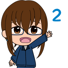 オリジナルキャラ「サクラ」スタンプ　２