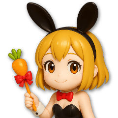 Figure-Style Bunny: Daily Phrases