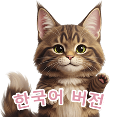 【韓国語】 メインクーン スタンプ 2