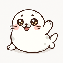 Cheerful Baby Seal