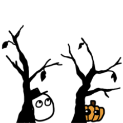 A Halloween with lonely ghosts