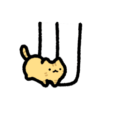 Very small Red Tabby move Sticker