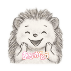Cute hedgehog stickers harinezumi