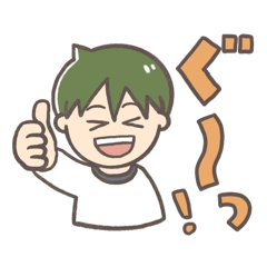 似顔絵LINEスタンプ｜元気な人の日常使い