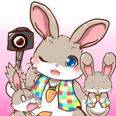 うさぎのどんちゃんスタンプ